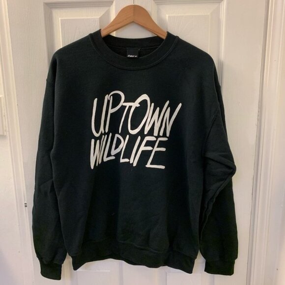 Only NY Other - ONLY NY Black Crewneck “Uptown Wildlife”